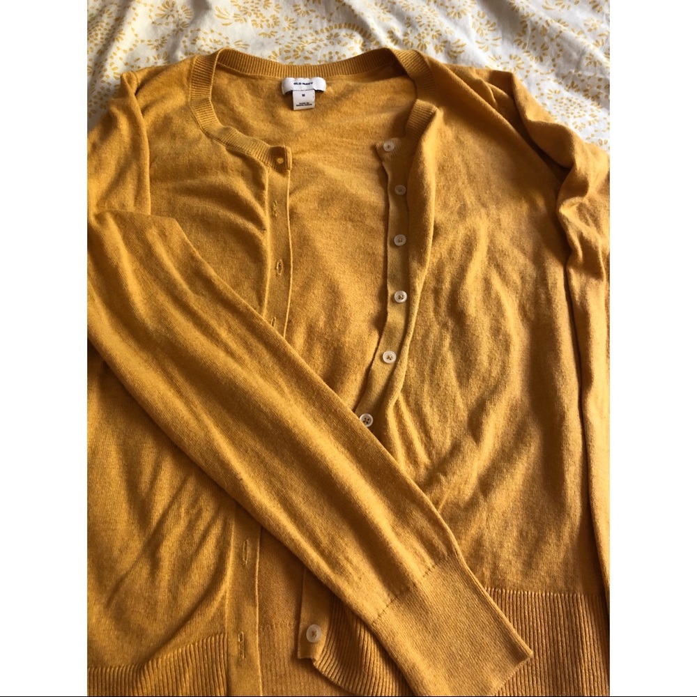 Golden mustard cardigan from Old Navy